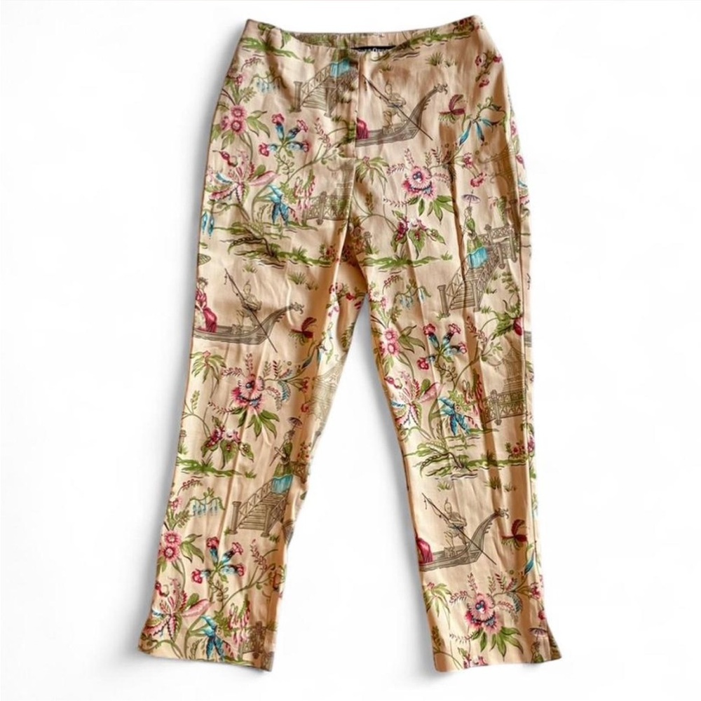 Vintage Work Order Japanese Print Pedal Pusher Pants